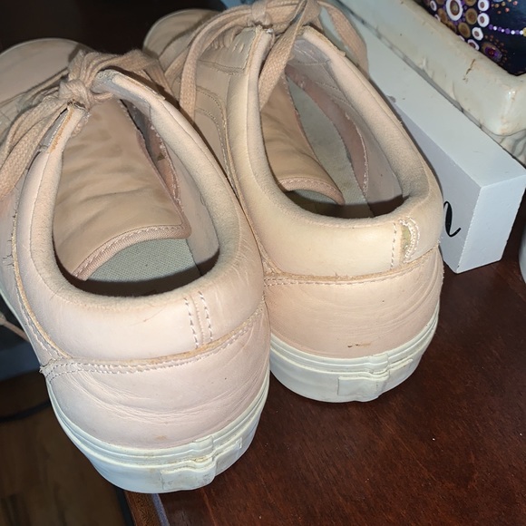 Vans Old Skools Sepia Rose All Leather Tennis Shoe - Picture 3 of 7